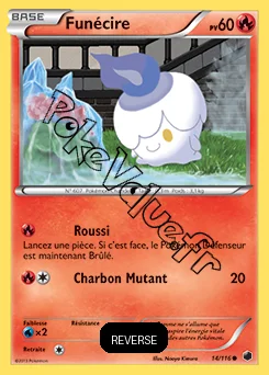 Carte Pokémon Funécire Reverse n°14 de la série Glaciation Plasma