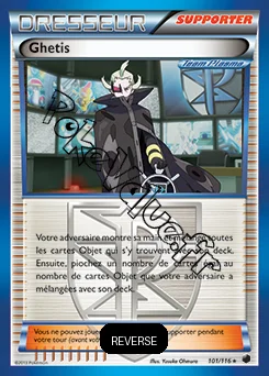 Carte Pokémon Ghetis Reverse n°101 de la série Glaciation Plasma