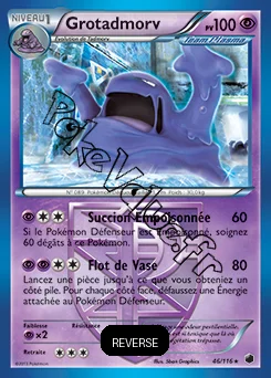 Carte Pokémon Grotadmorv Reverse n°46 de la série Glaciation Plasma