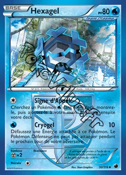 Carte Pokémon Hexagel n°30 de la série Glaciation Plasma
