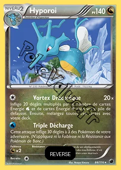 Carte Pokémon Hyporoi Reverse n°84 de la série Glaciation Plasma