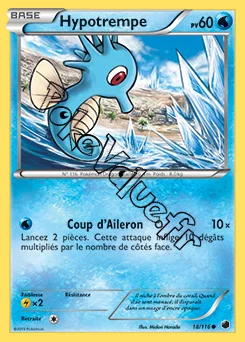 Carte Pokémon Hypotrempe n°18 de la série Glaciation Plasma