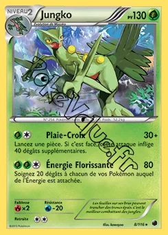 Carte Pokémon Jungko n°8 de la série Glaciation Plasma