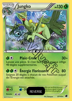 Carte Pokémon Jungko Reverse n°8 de la série Glaciation Plasma