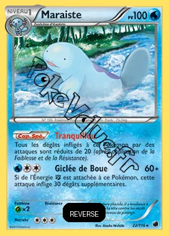 Carte Pokémon Maraïste Reverse n°22 de la série Glaciation Plasma