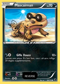 Carte Pokémon Mascaïman Reverse n°68 de la série Glaciation Plasma