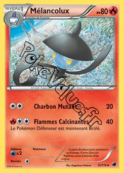 Carte Pokémon Mélancolux n°15 de la série Glaciation Plasma