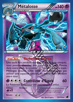 Carte Pokémon Métalosse n°52 de la série Glaciation Plasma