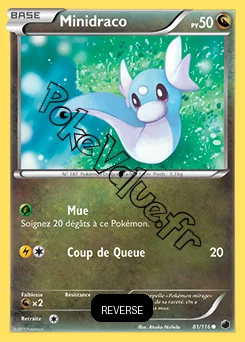 Carte Pokémon Minidraco Reverse n°81 de la série Glaciation Plasma