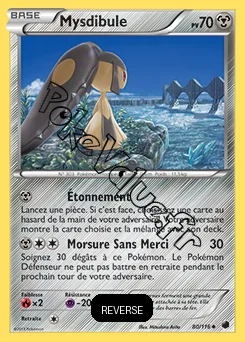 Carte Pokémon Mysdibule Reverse n°80 de la série Glaciation Plasma