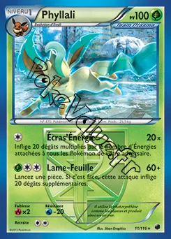 Carte Pokémon Phyllali n°11 de la série Glaciation Plasma