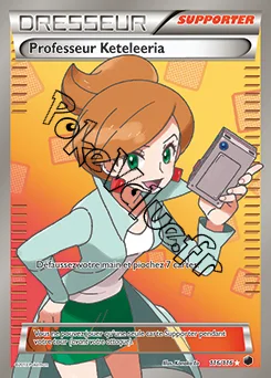 Carte Pokémon Professeur Keteleeria n°116 de la série Glaciation Plasma