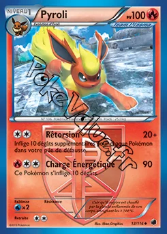 Carte Pokémon Pyroli n°12 de la série Glaciation Plasma
