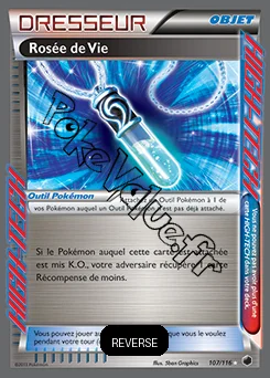 Carte Pokémon Rosée de Vie Reverse n°107 de la série Glaciation Plasma