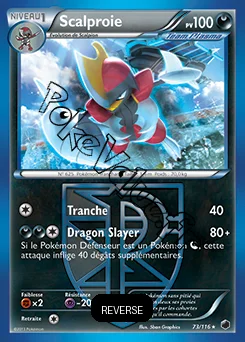 Carte Pokémon Scalproie Reverse n°73 de la série Glaciation Plasma