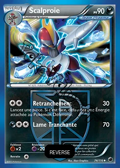 Carte Pokémon Scalproie Reverse n°74 de la série Glaciation Plasma