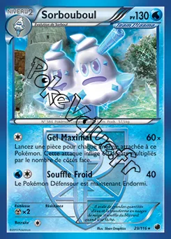 Carte Pokémon Sorbouboul n°29 de la série Glaciation Plasma