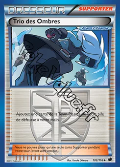 Carte Pokémon Trio des Ombres n°102 de la série Glaciation Plasma