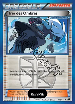 Carte Pokémon Trio des Ombres Reverse n°102 de la série Glaciation Plasma