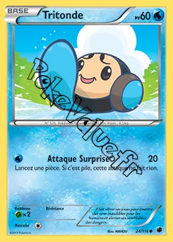 Carte Pokémon Tritonde n°24 de la série Glaciation Plasma