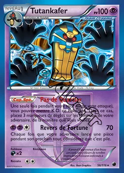 Carte Pokémon Tutankafer n°56 de la série Glaciation Plasma