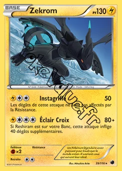 Carte Pokémon Zekrom  n°39 de la série Glaciation Plasma