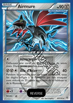 Carte Pokémon Airmure Reverse n°87 de la série Tempête Plasma