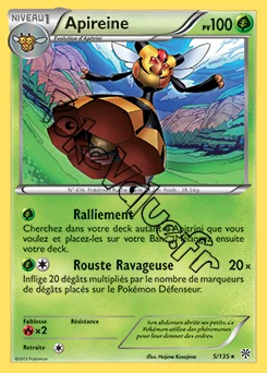 Carte Pokémon Apireine n°5 de la série Tempête Plasma