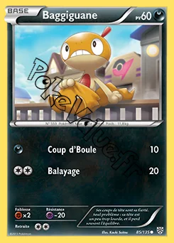 Carte Pokémon Baggiguane n°85 de la série Tempête Plasma