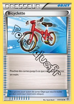Carte Pokémon Bicyclette n°117 de la série Tempête Plasma