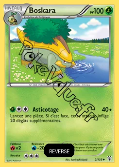 Carte Pokémon Boskara Reverse n°2 de la série Tempête Plasma