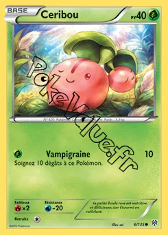 Carte Pokémon Ceribou n°6 de la série Tempête Plasma