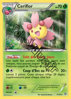 Carte Pokémon Cériflor n°7 de la série Tempête Plasma