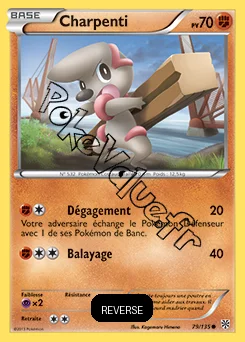 Carte Pokémon Charpenti Reverse n°79 de la série Tempête Plasma