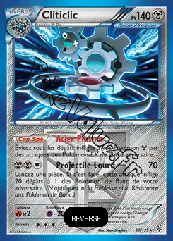 Carte Pokémon Cliticlic Reverse n°90 de la série Tempête Plasma