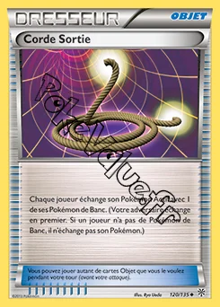 Carte Pokémon Corde Sortie n°120 de la série Tempête Plasma