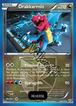 Carte Pokémon Drakkarmin Reverse n°94 de la série Tempête Plasma
