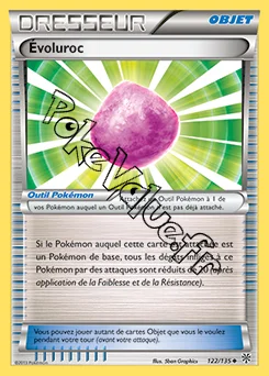 Carte Pokémon Évoluroc n°122 de la série Tempête Plasma