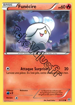 Carte Pokémon Funécire n°21 de la série Tempête Plasma