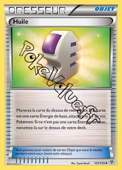 Carte Pokémon Huile n°121 de la série Tempête Plasma
