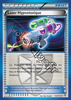 Carte Pokémon Laser Hypnotoxique n°123 de la série Tempête Plasma
