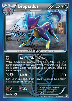Carte Pokémon Léopardus n°84 de la série Tempête Plasma