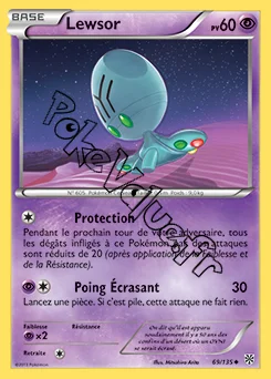 Carte Pokémon Lewsor n°69 de la série Tempête Plasma