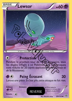 Carte Pokémon Lewsor Reverse n°69 de la série Tempête Plasma