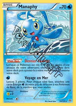 Carte Pokémon Manaphy  n°34 de la série Tempête Plasma