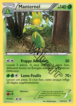 Carte Pokémon Manternel n°10 de la série Tempête Plasma