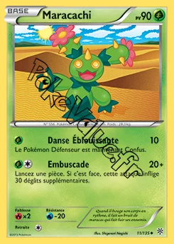 Carte Pokémon Maracachi n°11 de la série Tempête Plasma