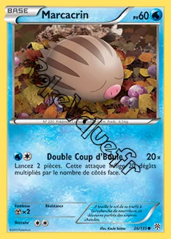Carte Pokémon Marcacrin n°26 de la série Tempête Plasma