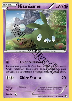 Carte Pokémon Miamiasme n°63 de la série Tempête Plasma