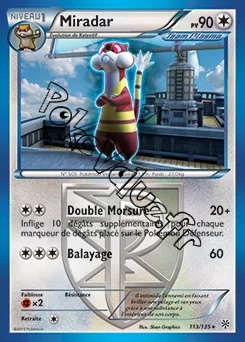 Carte Pokémon Miradar n°113 de la série Tempête Plasma
